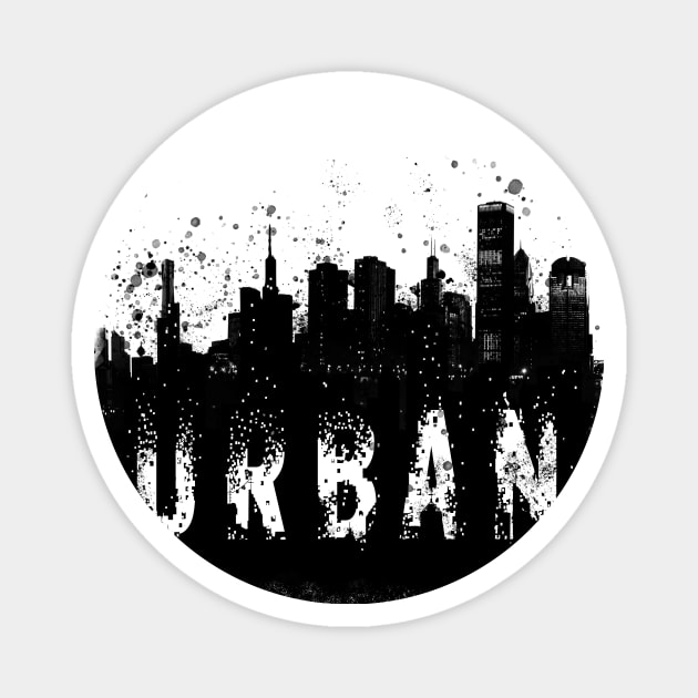 urban tshirt Magnet by conquart